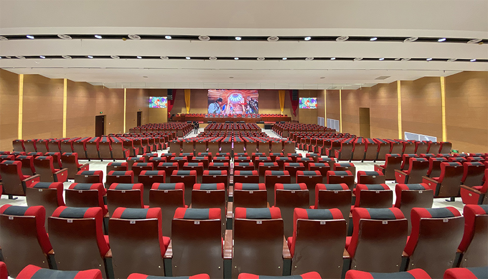 銳豐智能VK10線陣列揚(yáng)聲器系統(tǒng)進(jìn)駐四川省達(dá)州市某報告廳項(xiàng)目！